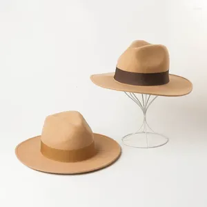 Boinas clássicas chapau fedora winter lã chapéu de chapéu largo chapé personalidade moda restaurando maneiras antigas Caps da Inglaterra no Panamá