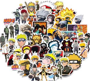 50 ПК ПАКК Смешанная наклейка для автомобилей Naruto для ноутбука для блокнота велосипедного велосипеда PS4 PS4.