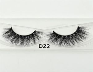 Tira completa 3D Lashes 100 Real Mink Lash Handmade grossa cílios cacheados