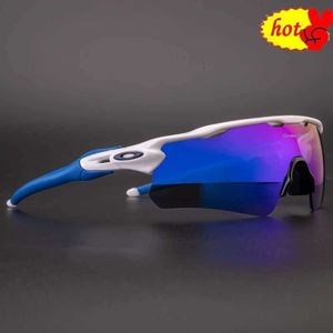 Óculos de sol UV400 Ciclismo 3 lentes Ciclismo Eyewear Esportes de pilotagem ao ar livre Os óculos de bicicleta polarizados com estojo para homens mulheres OO9463 443