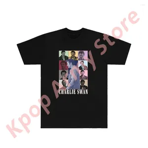 Męskie koszulki Charlie Swan Tour T-shirts logo towary cosplay kobiety mężczyźni moda moda swobodna tee crewneck krótkie rękaw