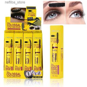 Mascara 12Pcs Shedoes 4 Heads Black Volume and Length Liquid Lash Extensions Long-Lasting Curling and Volumizing for a Full Fan Effect L410