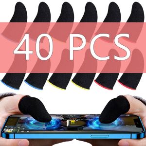 Apertos 20pcs 40pcs pontas de ponta para jogo PUBG Mobile Anti Slip Finger Game Game Controller Dyding Sleeve para Touch Screen Mobile Gaming