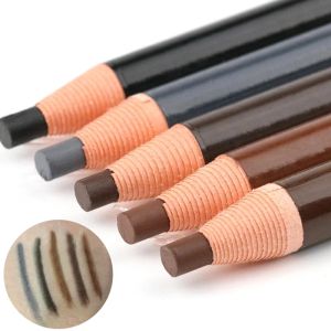 Förbättrar kvinnor vattentäta och smudgefree ögonbryn blyerts professionell makeupartist ögonbryn blyerts easyToApply Pull Wire Eyebrow Pencil