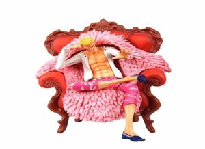 Anime One Piece Donquixote Doflamingo GK Figürü Sofa Oturan PVC Aksiyon Figürleri Koleksiyon Modeli Oyuncak Bebek Hediyesi Q07226420858