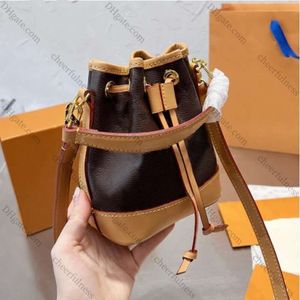 2024 Evening Bags Nano Noe M81266 Leather Shoulder Crossbody Bags Handbags Luxury Designer Mini Bucket Bag Women Wallet Wholesale Price Concessions