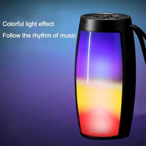 Portable Speakers LED Portable Bluetooth Speaker With Night Light Woofer Surround Sound Quality Wireless Speakers for Home Office Outdoors