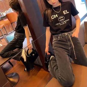 T-shirt Designer Menswear C Letter French Fashion Luxury plus-size women's crew neck top pattern printed short sleeve couples Parent-child students