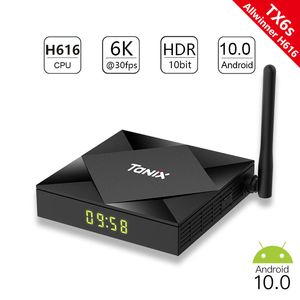 TX6S Android TV Box H616セットトップボックス64GB 32GB 16GB 1080p 3Dビデオメディアプレーヤー2.4G5G WiFi BTセットトップボックス