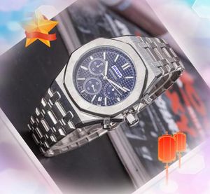 Mili militari popolari Orologi Full Functional Stop Watch Business Diamonds Diamonds Ring Clock Quartz Data Automatica Data di grande dimensione Set di dimensioni Auger Racing Watch Gifts