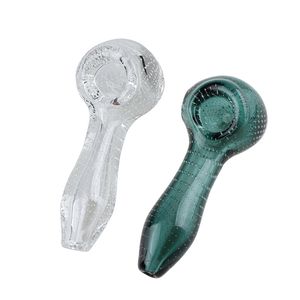 Colorful Glass Spoon Pipe Hand Blown High Quality Cheap Hand Pipe in Multiple Styles for Dry Herb Burner Bubbler Smoking Hand Pipe