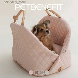 Portatore di cani nuovo stile moda casual di lusso da pet gatto per cani portate per auto bagaglio per auto trasportatore di sedile per animali domestici L49