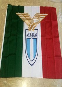 Italien SS Lazio Spa Flag 3x5ft 150x90cm Polyestertryck Säljer flagga med mässing GROMMETS 6315629