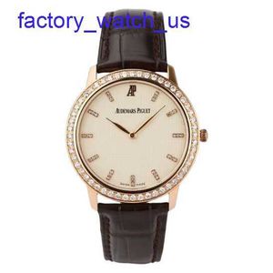 Top AP Forist Watch Mensic Classic Series Руководство Mechanical Watch (18K Rose Gold) Оригинальные бриллиантовые бизнес -часы Luxury Watch 15164or.zz.a088cr.01