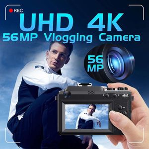 Acquisisci incredibili filmati 4K con questa fotocamera digitale da 56 MP: Anti Shake, 18x Zoom, WiFi, capacità di vlogging e memoria da 64 GB