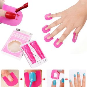 Nail Art Kits 26Pcs/set UV Gel Nails Design Polish Varnish Protector Holder Manicure Finger Tips Cover Shield Tools