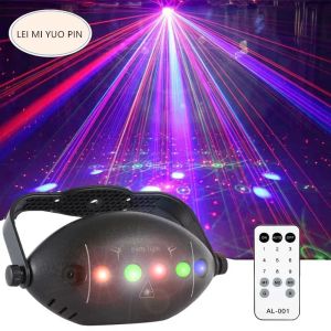 Belysning RGB Disco Lights Stage DJ Party Laser Light Projector Light Strobe Party Club Home Holiday Decoration Lights Party Lamp