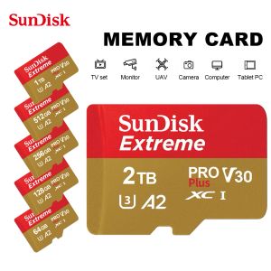 Karty Sundisk 2TB/1TB Flash Memory Card UHSI Micro TF SD Karta 512GB 256 GB 128 GB Mobile Storage Karta SD 64 GB dla gier Nintendo Switch