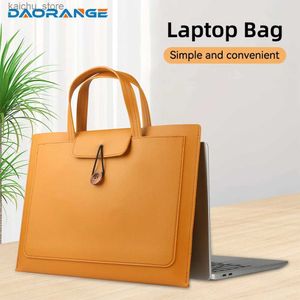 Andere Computerzubehör Laptop -Tasche 13.3 14 15.6 16 Zoll tragbare Notebook -Hülle mit Aktentasche für MacBook Dell Lenovo Xiao Mi Laptop Sleeve Case Y240418