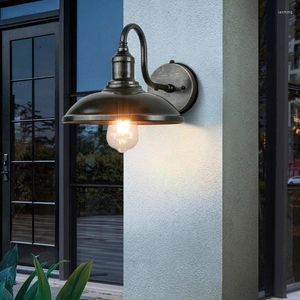 Wall Lamp Outdoor Light Retro Induction Community Villa Courtyard Gate Garden Door Exterior