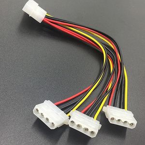 2024 Novo 4 pinos IDE 1 a 3 Molex IDE Fonte de alimentação y Splitter Experssion Cable Tabo novo para fonte de alimentação de IDE y Splitter