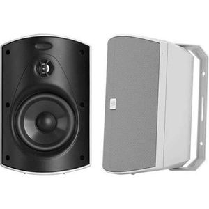 Polk Audio Atrium 4 Outdoor -Lautsprecher - starker Bass, Haltbarkeit der Allwetter, breite Schallabdeckung, Speed -Locked -Installationssystem - Weiß (ein Paar)