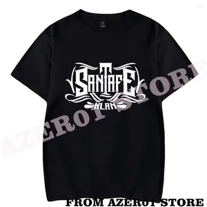 Camisetas masculinas Santa Fe Klan Merch TODO Y NADA Tour Logo T-shirt Imprimir Men/Women Streetwear camiseta camiseta de manga curta