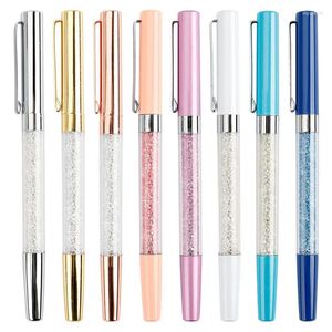 Żel Pen Metal Diamond Office Office Office Advertising Rhinestone Fashion Crystal Spiterery Kawaii School Supplies