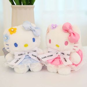 Toptan Mini Oyuncaklar Sıcak Satış Özel 3D Karikatür Anahtar Zincirleri Merhaba KT Figür Karakter Kawaii Peluş Anahtarlıklar