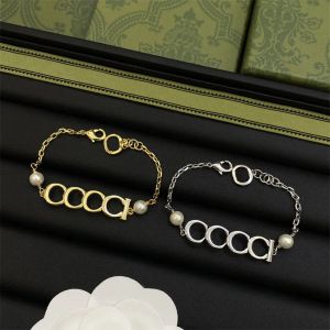 Bracciale designer di braccialetti gioielli a catena d'oro di lusso lettere di marca di grandi braccialetti perle braccialetti 925 Silver Holiday Gift Box 2024 Hot -3