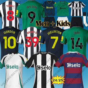 3xl 4xl 23 24 25 Green New Cas Tle Isak Soccer Jersey Tonali Match Edition Botman Bruno Wilson Joelinton NUFC -Fußballhemd Gordon Trippier Men Kit Kids Equipment