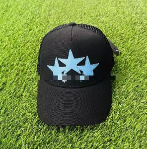 Ny hatt trucker cap svart duk stjärna baseball mössa modemärke toppade mössa och sommar