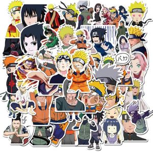 50pcslot Japan Anime Naruto Adesivo Pacote de picha de graffiti Laptop Carraom à prova d'água adesivos Decal