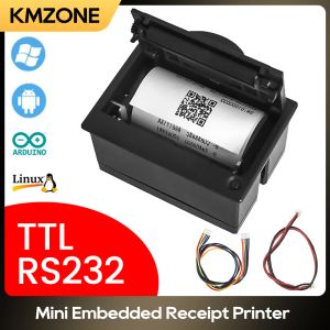 Yazıcılar Mini 58mm Panel Gömülü Termal Yazıcı Arabirimli RS232 TTL USB Makbuz Bilet Faturası Baskı ESC POS Android