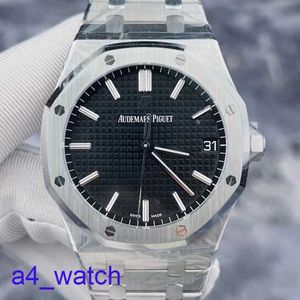 Masowe AP WIST WATK Seria Royal Oak Series 15500st Męska tarcza Trzy pinowe kalendarz Luminous Hands Scale 41 mm Automatyczny zegarek mechaniczny