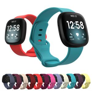 Colorful Bracelet Wrist Strap For Fitbit Versa 3 Smart Watch Band For Fitbit Sense Wristband Sport Soft Silicone Straps LargeSmal5696207