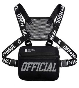 Fashion Streetwear Men HipHop Chest Bag Tactical Two Straps Chest Rig Bags Trendy Style Rectangle Chest Utility Pack G1222738874