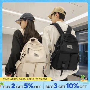 Рюкзак школьный пакет женщин в корейском стиле младший средний ученик средняя сумка простая и стильная крупная конденсация