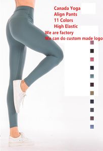 12 cores alinham calças Mulheres Um designer de marca de ioga Leggings Lady Sexy Gym Rungings Breousers Fitness Sports Yoga Leggings7730455