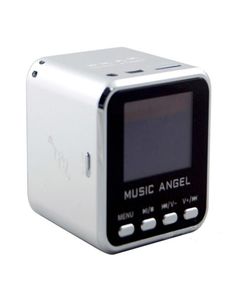 Muzyka Angel Mini głośnik USB Micro SDTF HiFi Audio Wzmacniacz MP34 Wyświetl budzik cyfrowy odtwarzacz 3869936