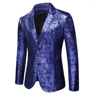 Ternos masculinos Blue 2024 Fashion Leisure Boutique Business Business Desenho de tecido de alta qualidade Conjunto de vestidos de noite/masculino fit