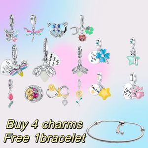 Classic Designer Charm Bracelet Romantic Fantasy Cute Clover Star Pendant Necklace Suitable for Pandoras Bracelet Necklace Women's Jewelry Gift Box Wholesale