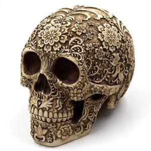 Heminredning hartshantverk Plum Blossoms skulpturer Trädgårdsstatyer Creative Art Carving Statue Skull Model 240411