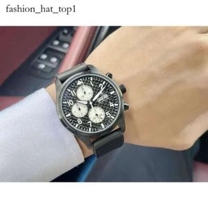 Iwcity Watch Mens Watch Watch Watch Menwatch Pilot Watches عالي الجودة ميكانيكية ميكانيكية عظمى مضيئة تاريخ حارس الجلود