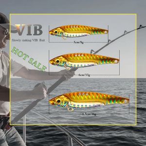 2024 7/13/16/20g 3D Blue Yellow Pink Eyes Metal Vib Blade Lure Sinking Vibration Baits Artificial Vibe for Bass Pike Perch Fishing for Bass