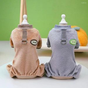 Vestuário para cães fácil de tirar o macacão de estimação com quatro pernas na moda conforto para cães gatos com cachorrinhos de tração