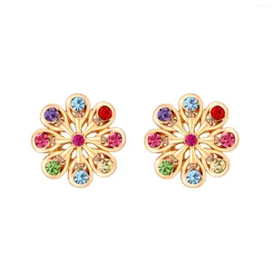 Stud Earrings ER-00051 2024 In Christmas Jewelry Gold Plated Women Flower 1 Dollar Items Thanksgiving Gift