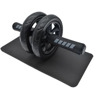 Great-Quality Abs Roller Fitness Equipment 15cm Mute Non-slip Double-Wheel Abdominal Wheel Exercise Ab Work Out Gym Muscle 240418