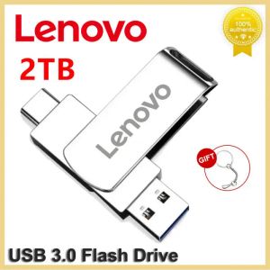 アダプターNew Lenovo 128TBミニペンドライブUSBメモリUSBフラッシュドライブ2TB 1TB 16TBタイプC高速USB 3.0防水ペンドライブUディスク