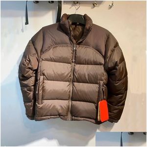 Mens Down Parkas Brown Puffer Jackets Giaccia Designer Cappellata con cerniera nera con cappuccio da donna con cappuccio da donna con cappuccio da donna inverno Ski Shor Shortwear FO DHVMA